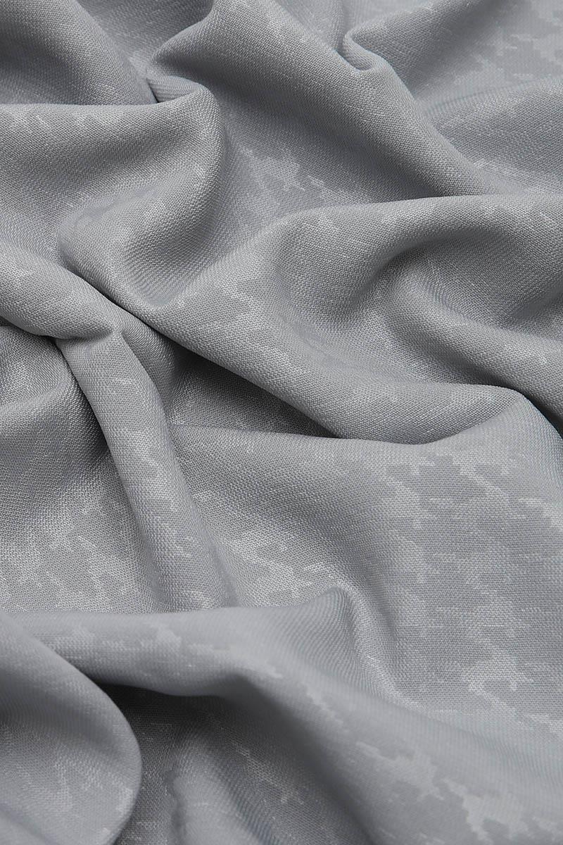 Fivescarf Gri Kazayağı Desen Mood Medine İpeği Şal