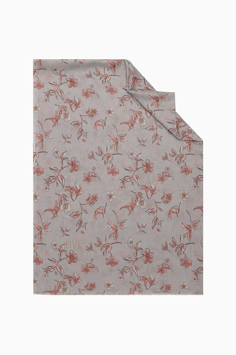 Fivescarf Gri Relax Sardunya Şal