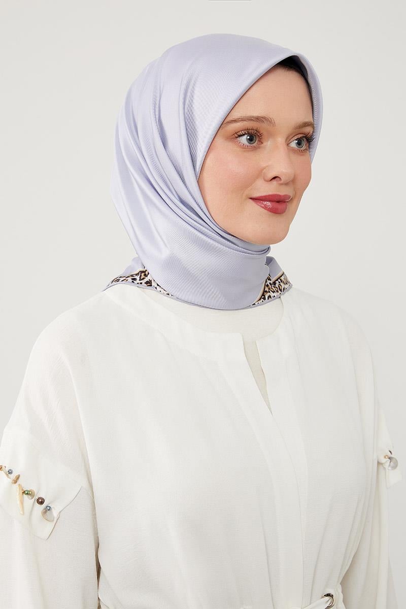 Fivescarf Gri Twill Digital Eşarp