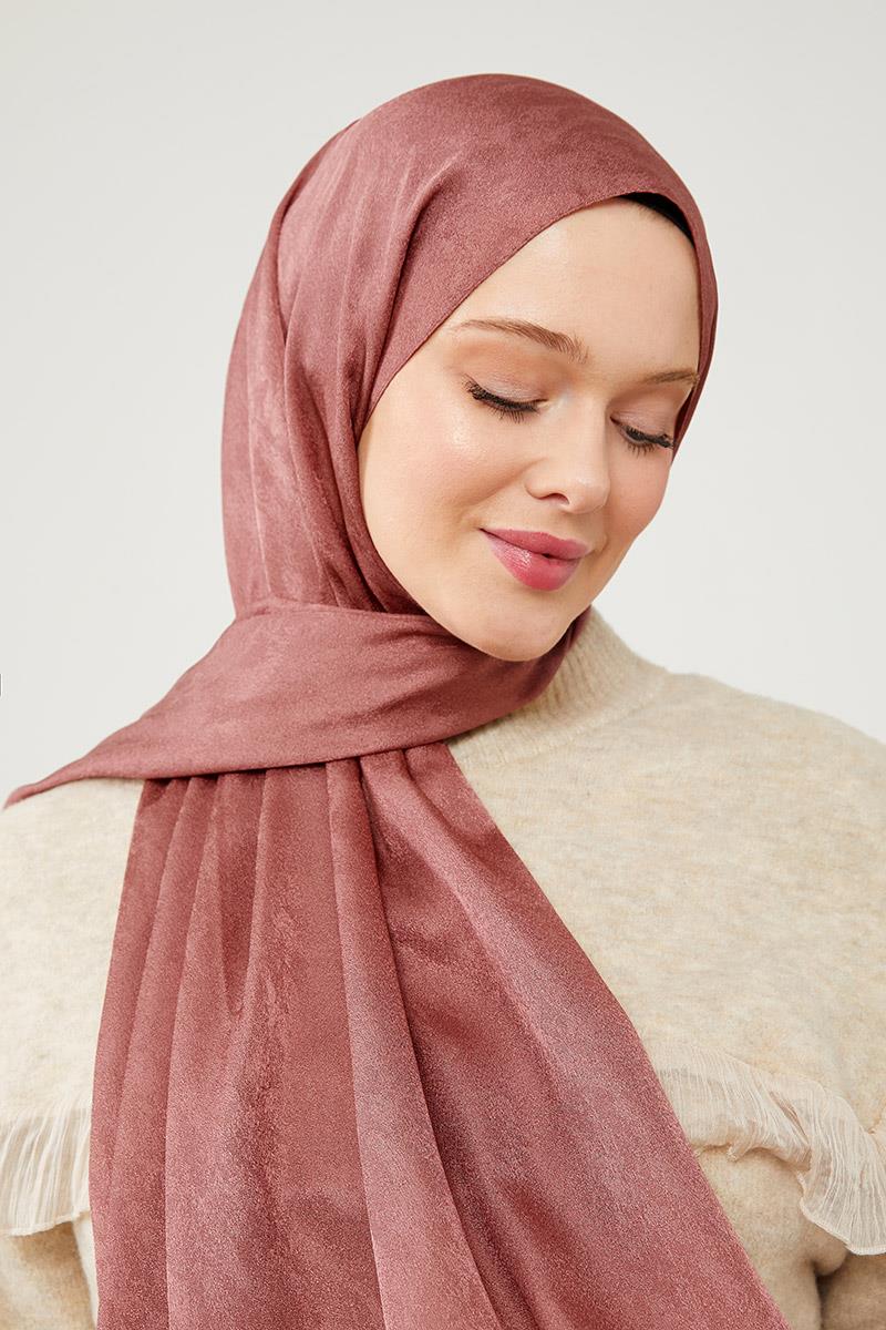 Fivescarf Gül Jakarlı Elegance Şal