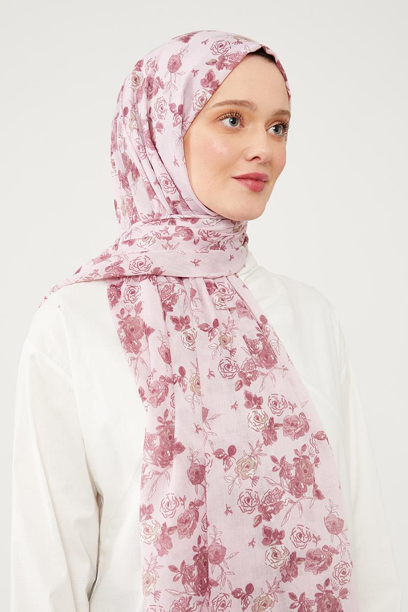 Fivescarf Gül Kurusu Relax Rose Şal