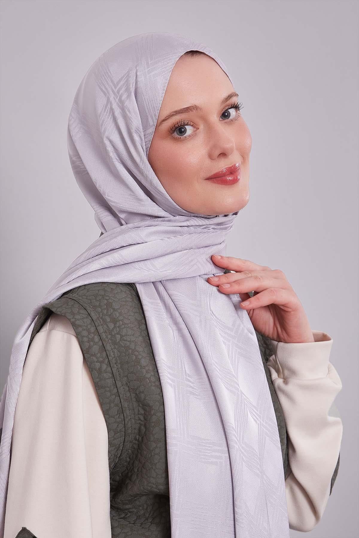 Fivescarf Gümüş Jakar Şal