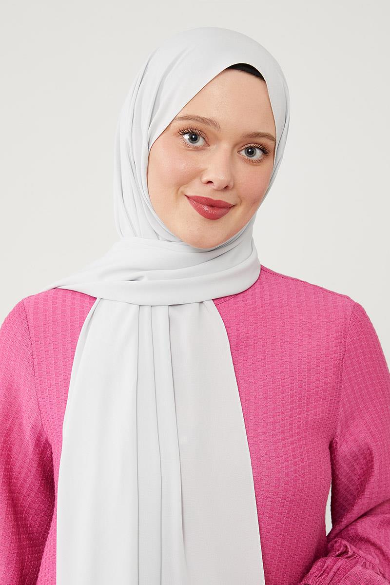 Fivescarf Gümüş Medine İpeği Şal