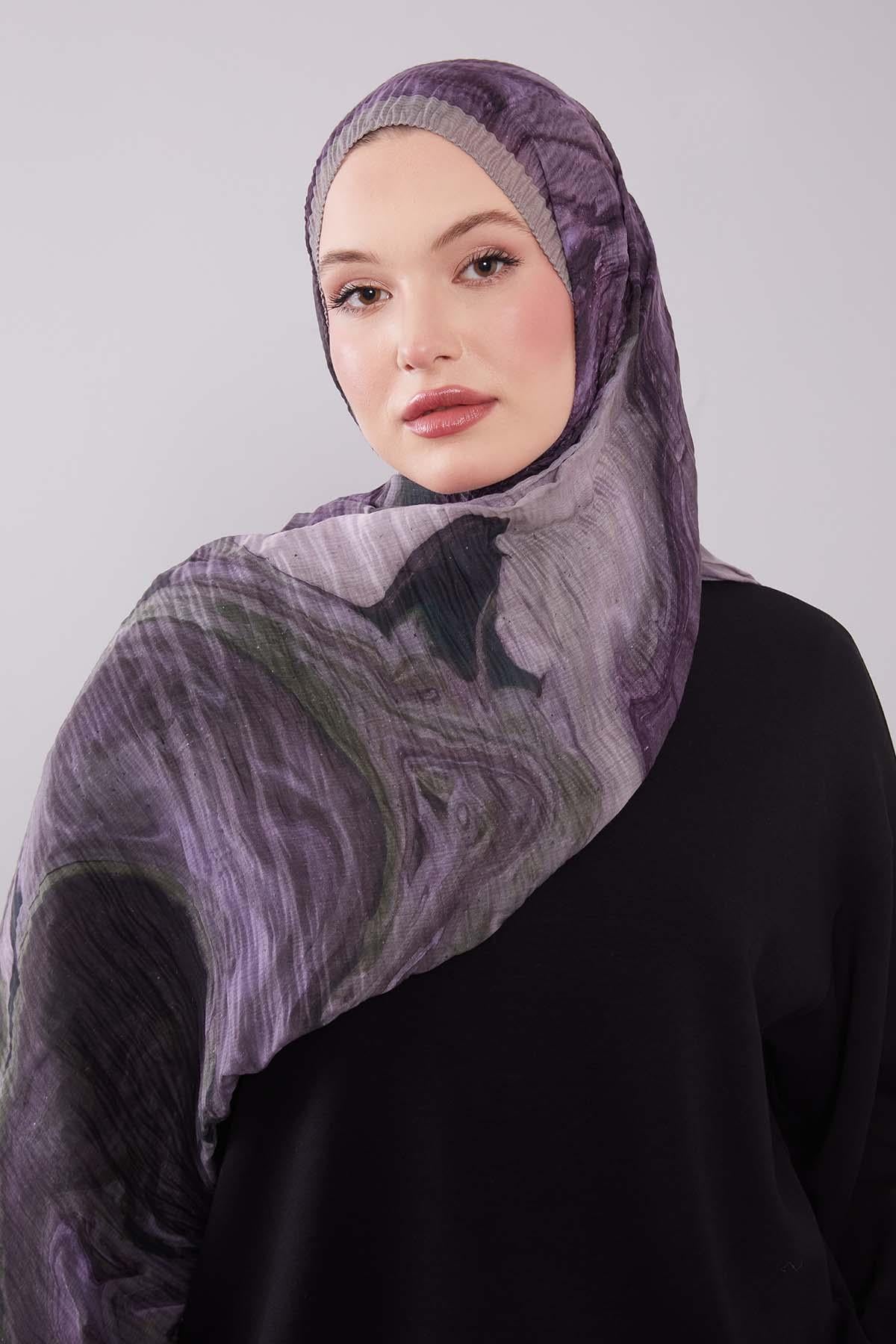 Fivescarf Haki Aura Müslin Şal