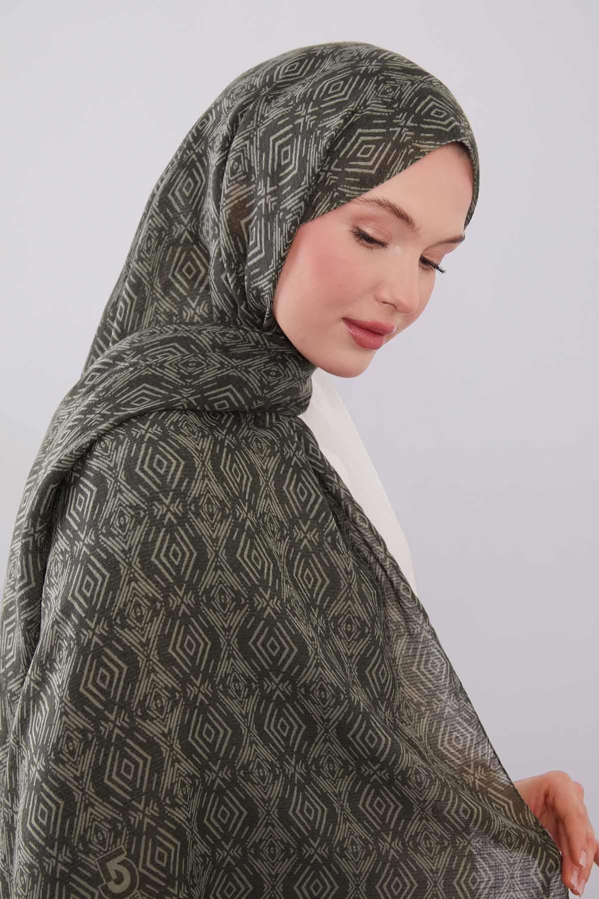 Fivescarf Haki Gamba Şal