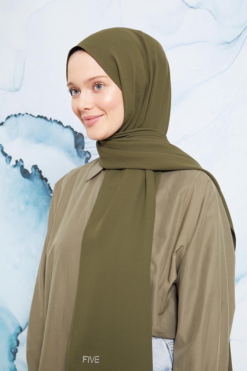 Fivescarf Haki Otto Şal