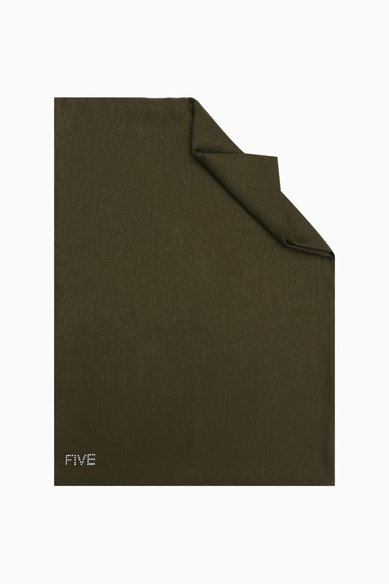 Fivescarf Haki Simli Elmas Abiye Şal