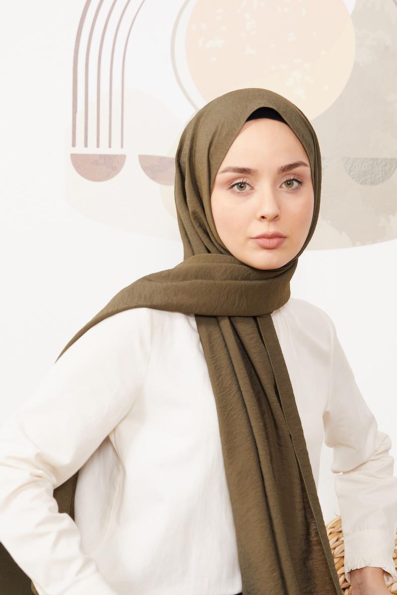 Fivescarf Haki Tensel Şal