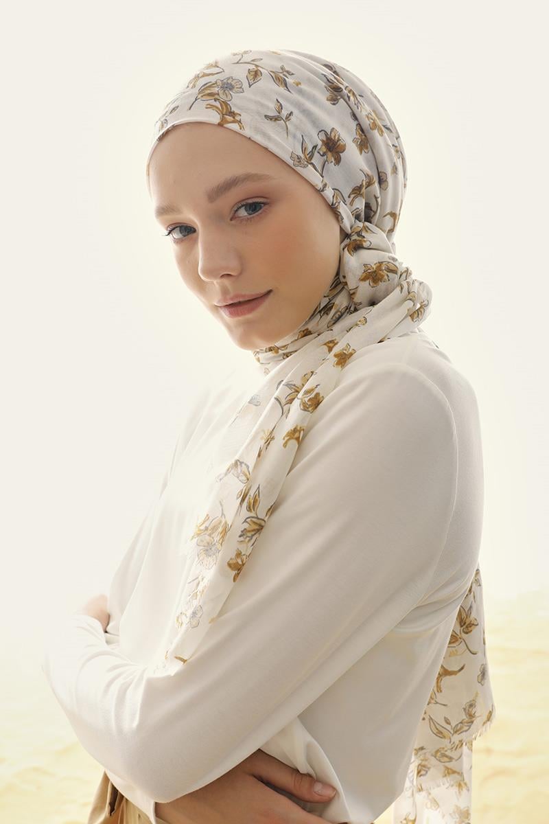 Fivescarf Hardal Relax Sardunya Şal