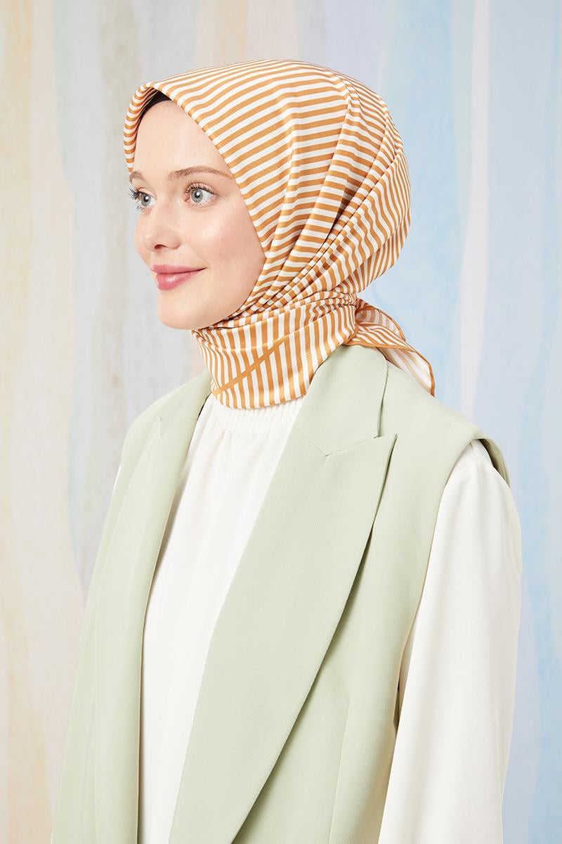 Fivescarf Hardal Twill Digital Eşarp