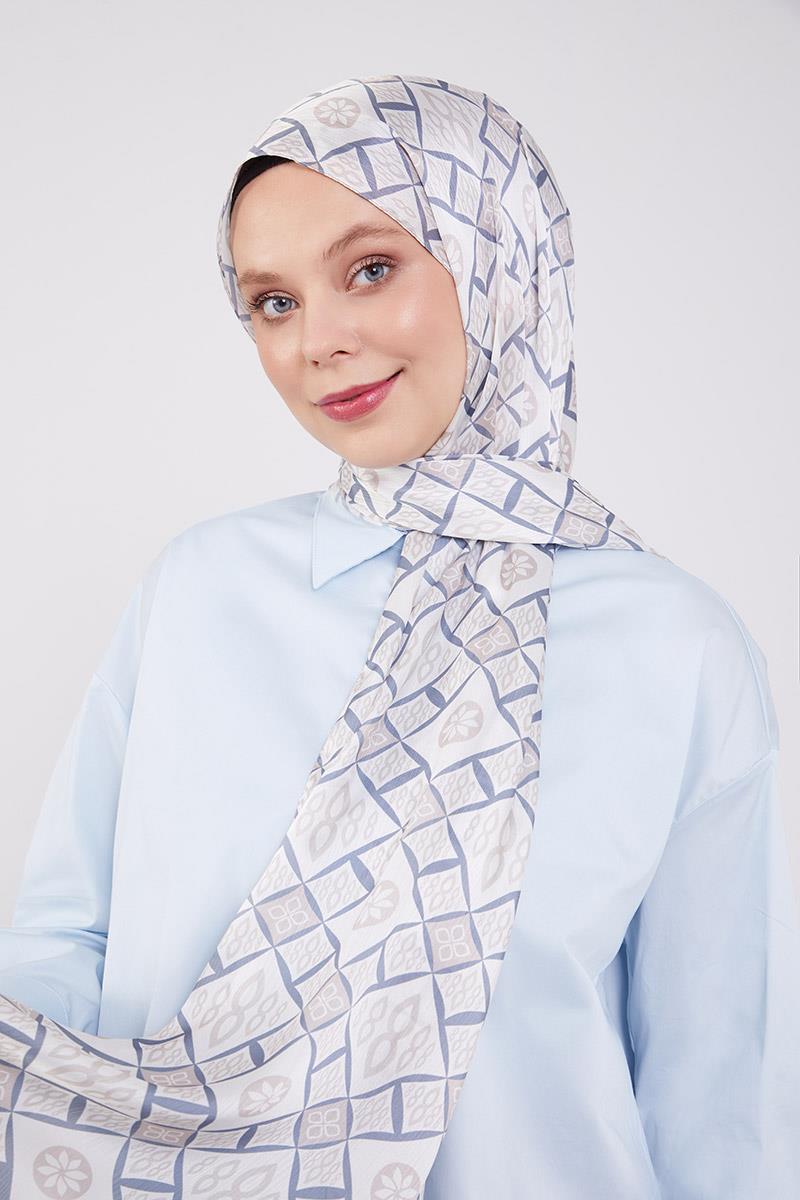 Fivescarf İndigo Damla Desen Brand Şal