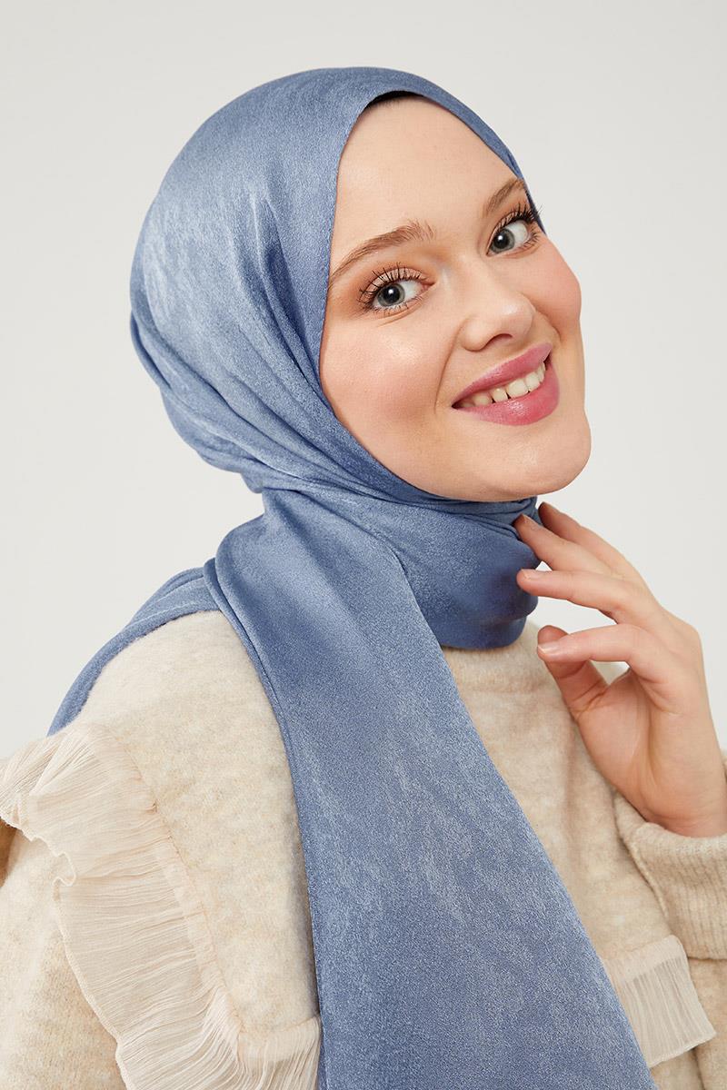 Fivescarf İndigo Jakarlı Elegance Şal