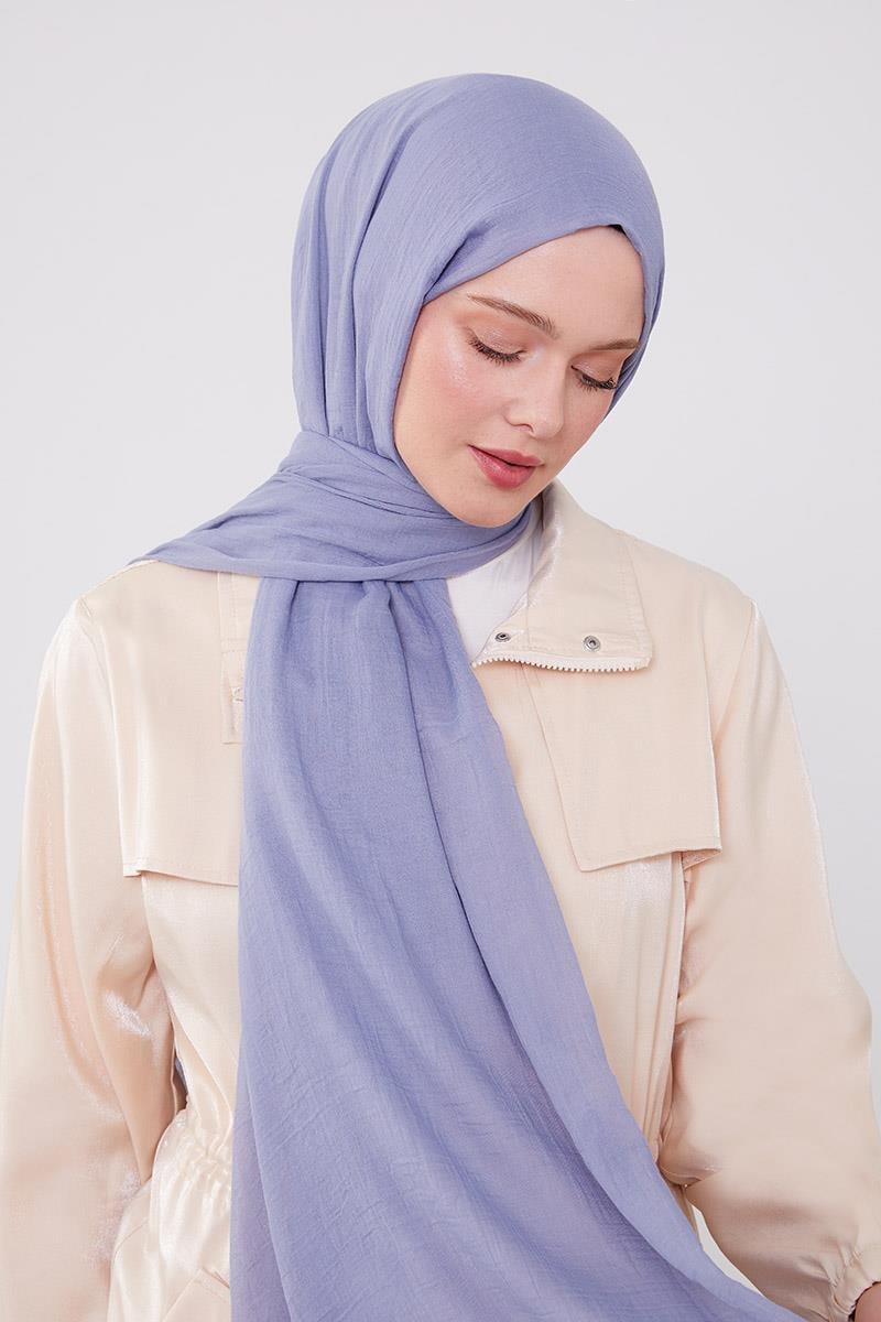 Fivescarf İndigo Olay Pamuk Şal