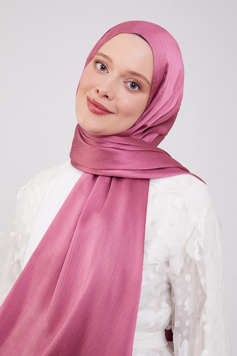 Fivescarf K.Pembe Brillant Abiye Şal