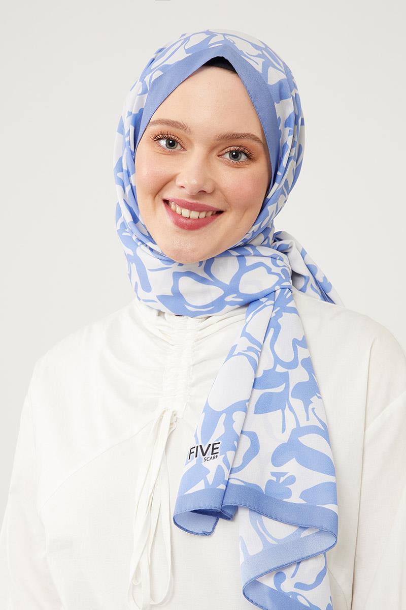 Fivescarf K.Lila Yonca Desen Mono Şal