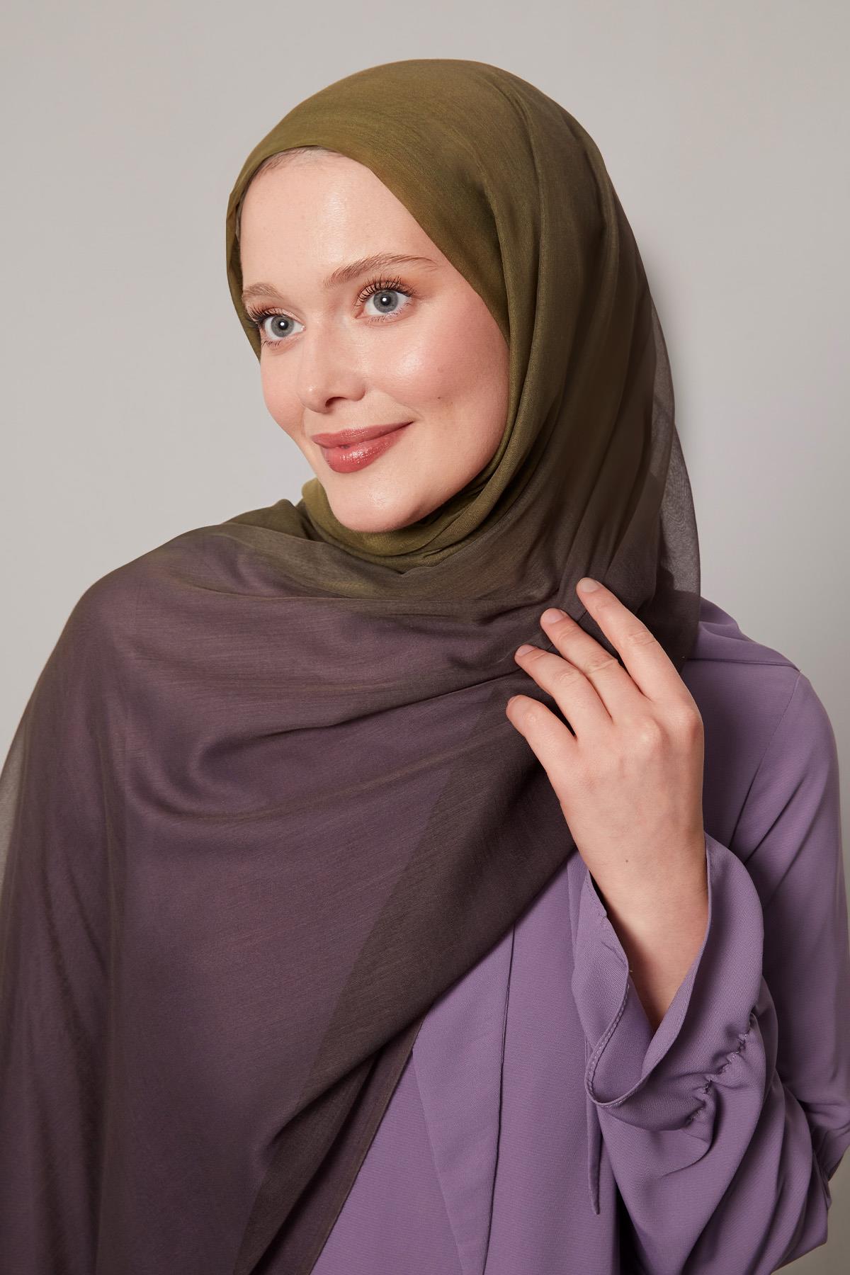 Fivescarf K.Yeşil Geçişli Comfort Şal