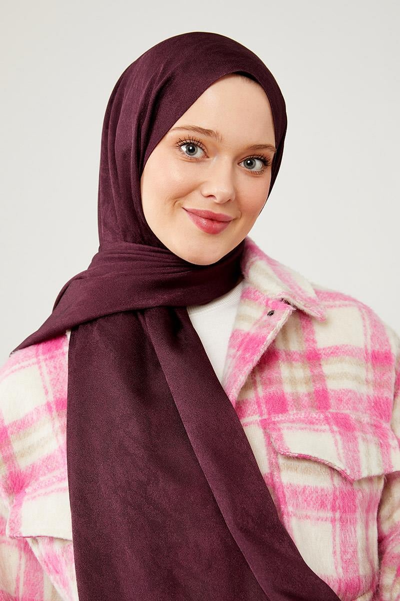 Fivescarf K.Menekşe Jakarlı Elegance Şal
