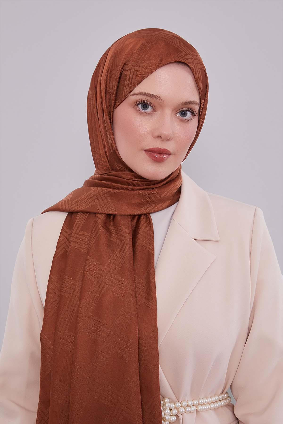 Fivescarf Kahve Jakar Şal