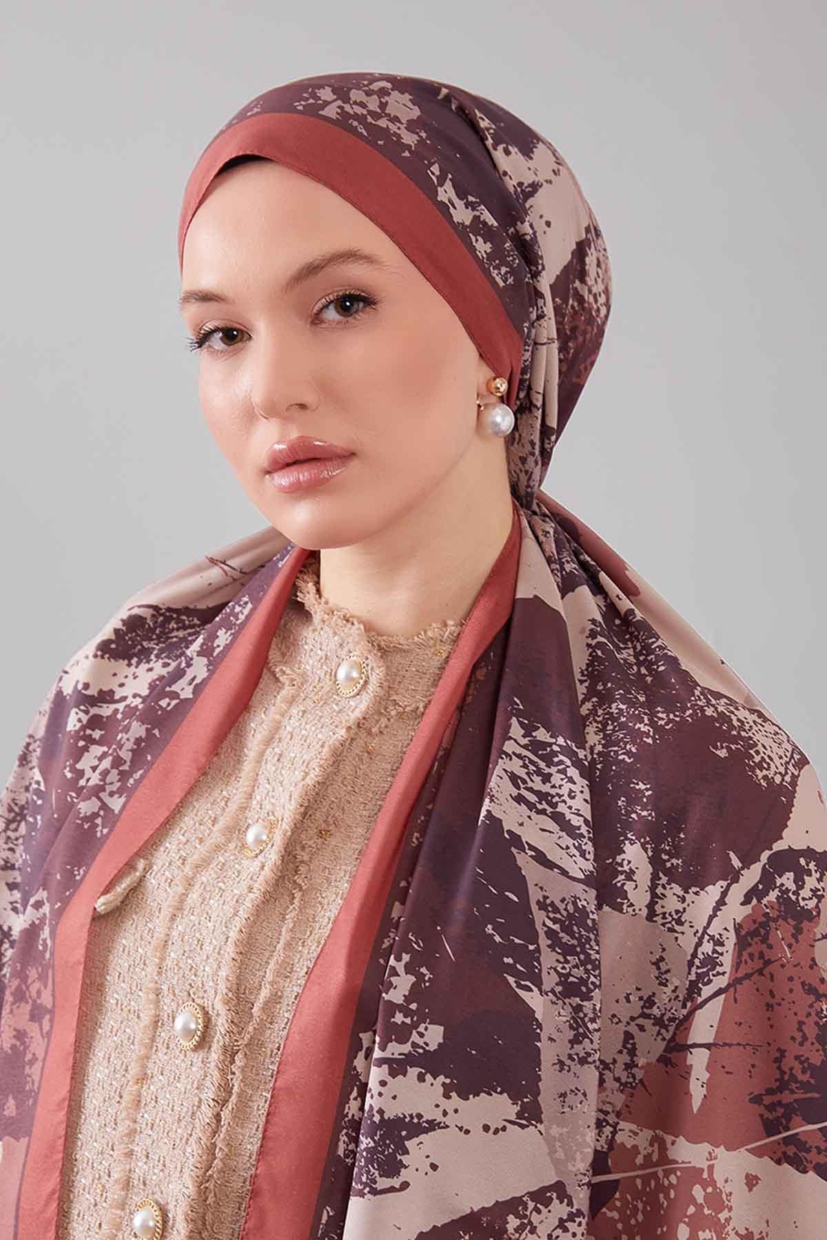 Fivescarf Kiremit Yaprak Desen Moos Chrep