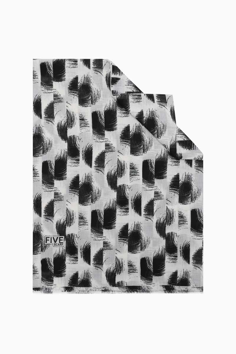 Fivescarf Kırık Beyaz Relax Sarmal Batik Şal