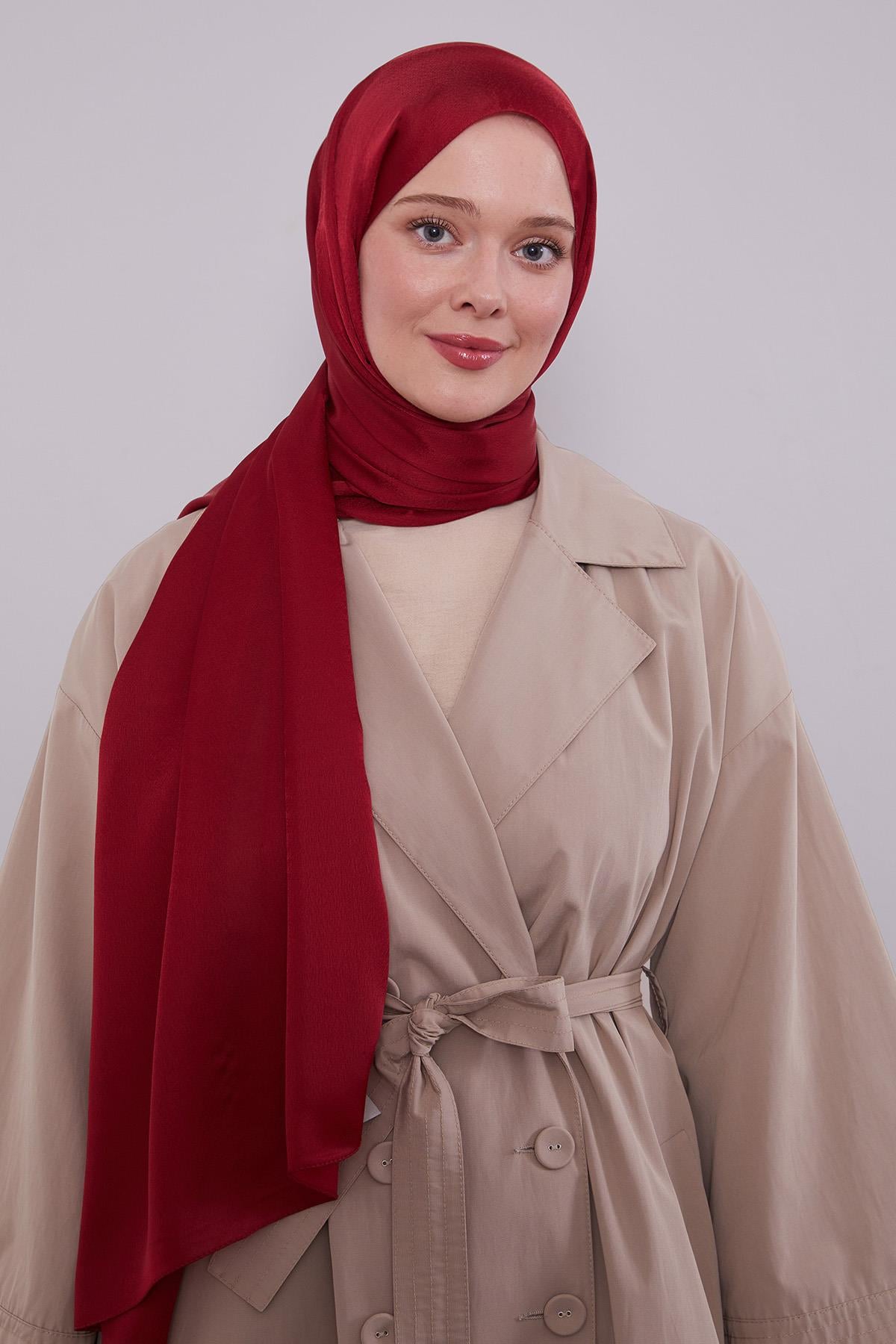 Fivescarf Kırmızı Düz Purple Şal