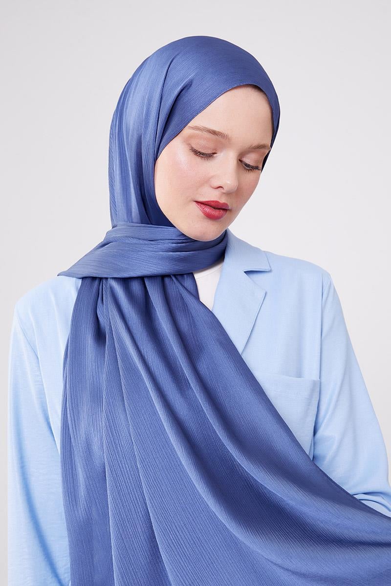 Fivescarf Kot Mavi Brillant Abiye Şal