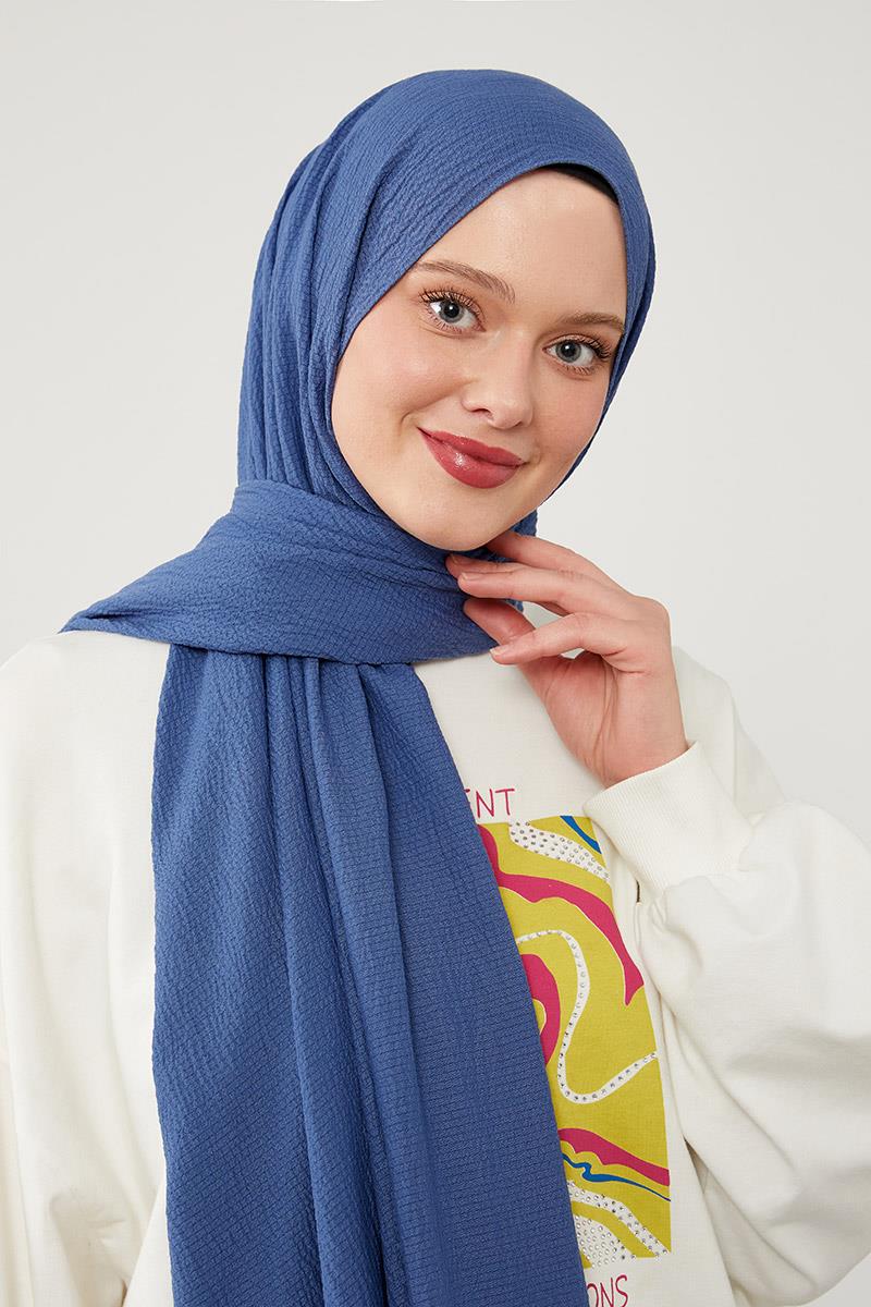 Fivescarf Kot Mavisi Harmoni Şal