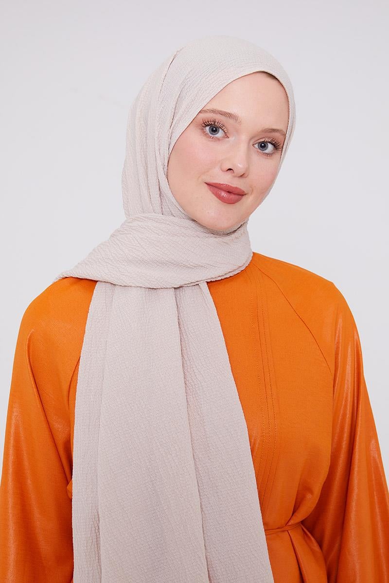 Fivescarf Koyu Bej Harmoni Şal