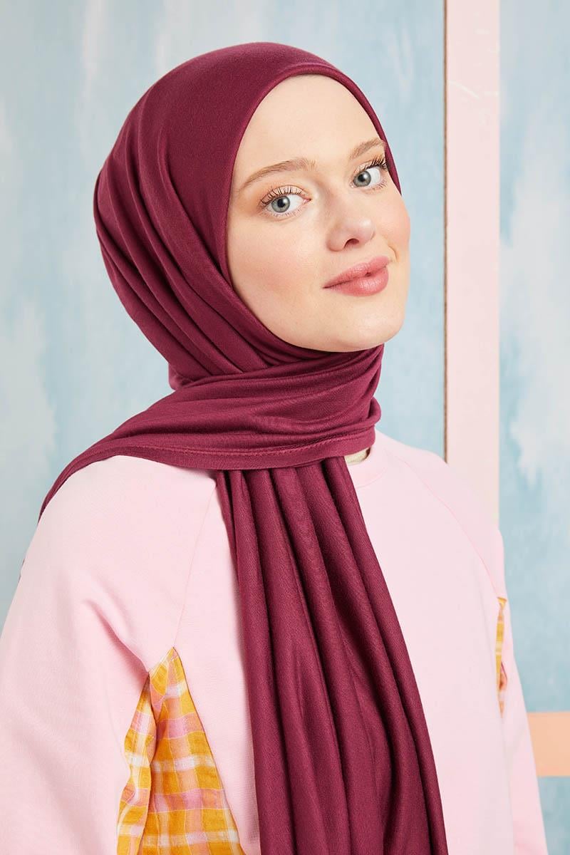 Fivescarf Koyu Bordo Five Penye Şal
