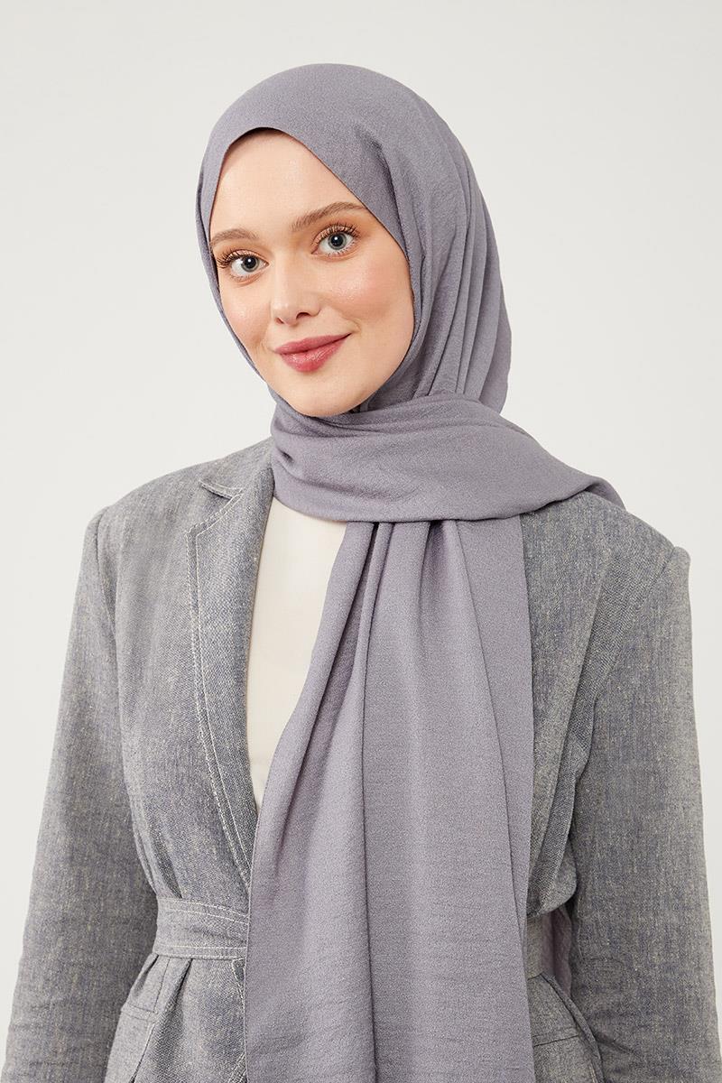 Fivescarf Koyu Gri Junset Şal