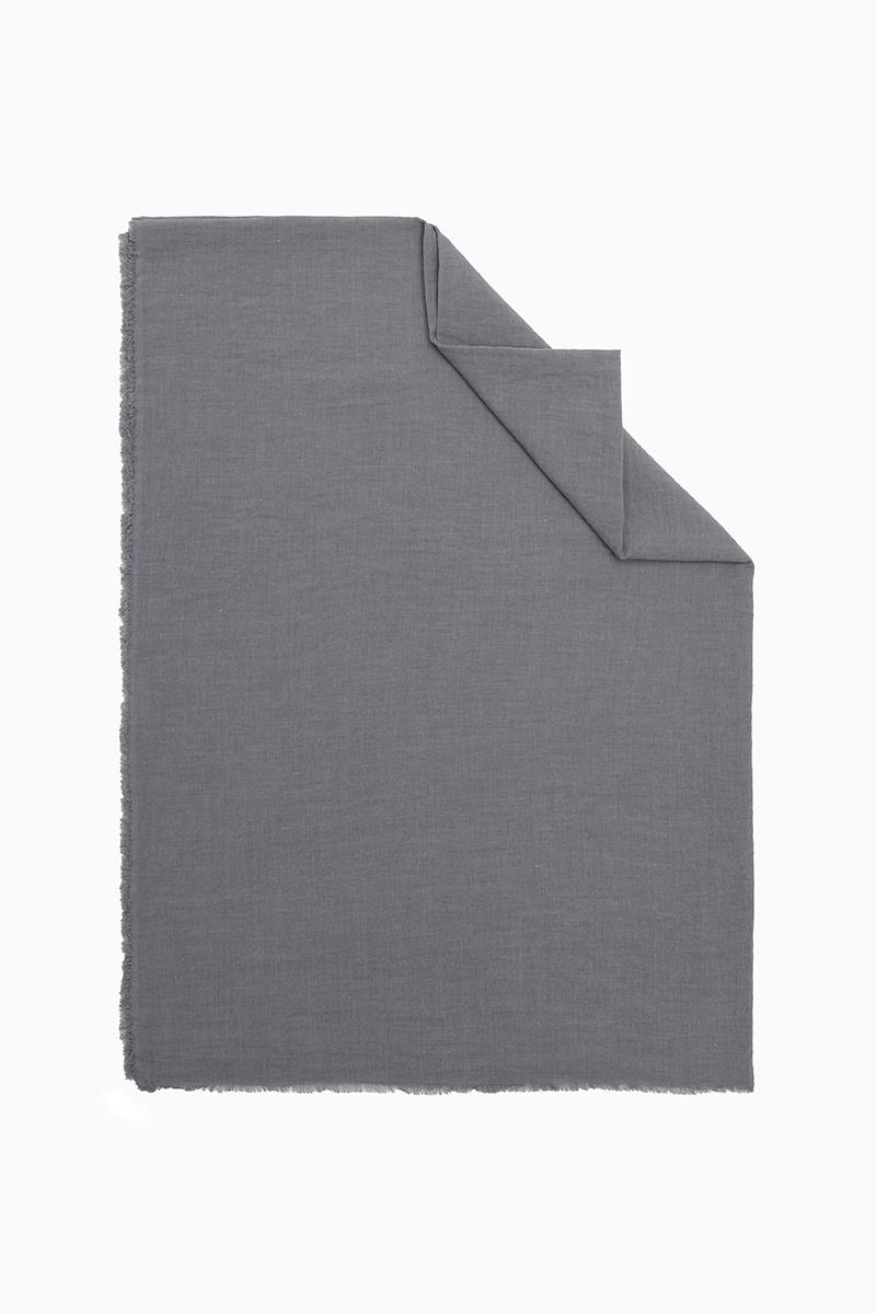 Fivescarf Koyu Gri Maxi Cotton Şal
