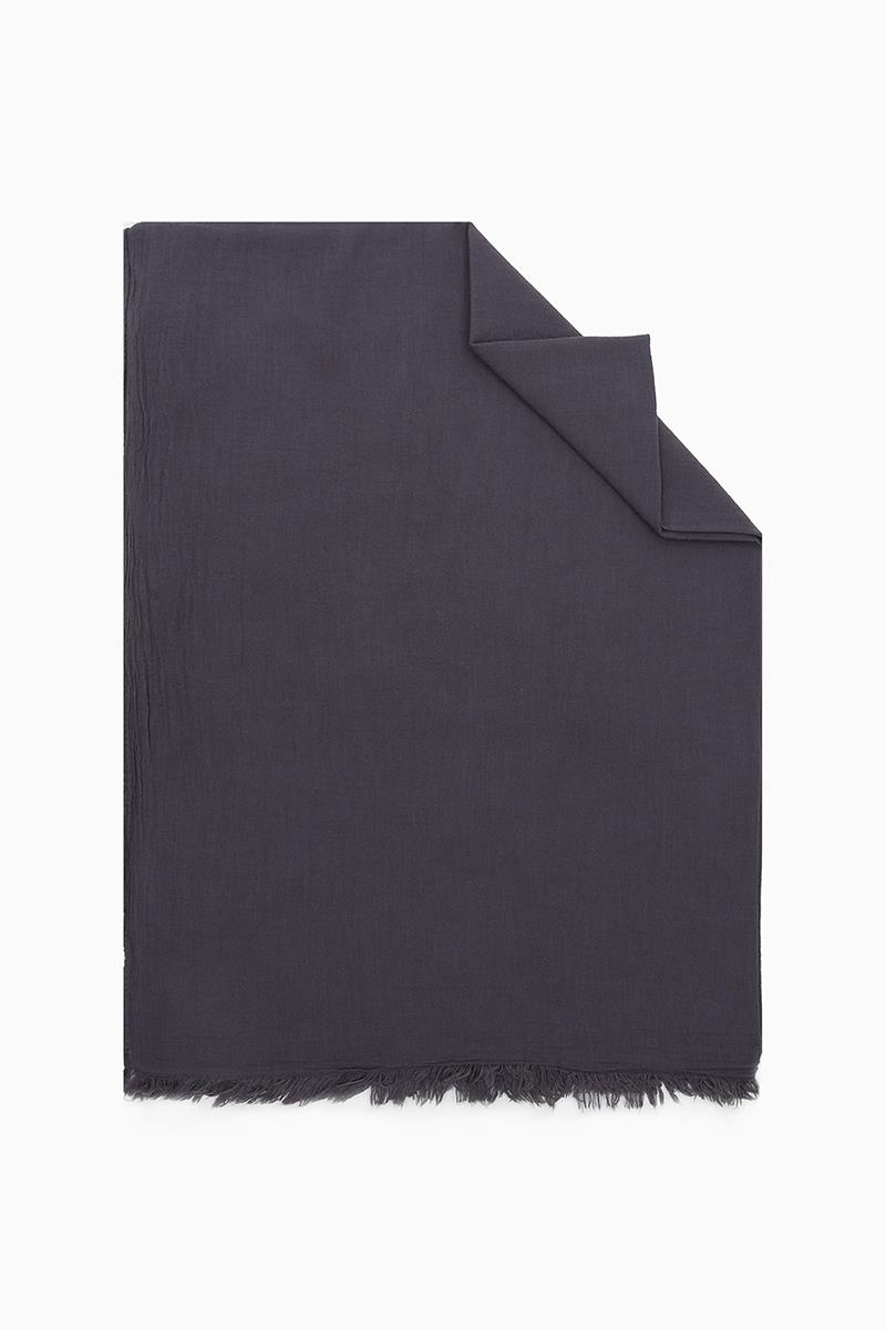 Fivescarf Koyu Menekşe Naturel Pamuk Şal