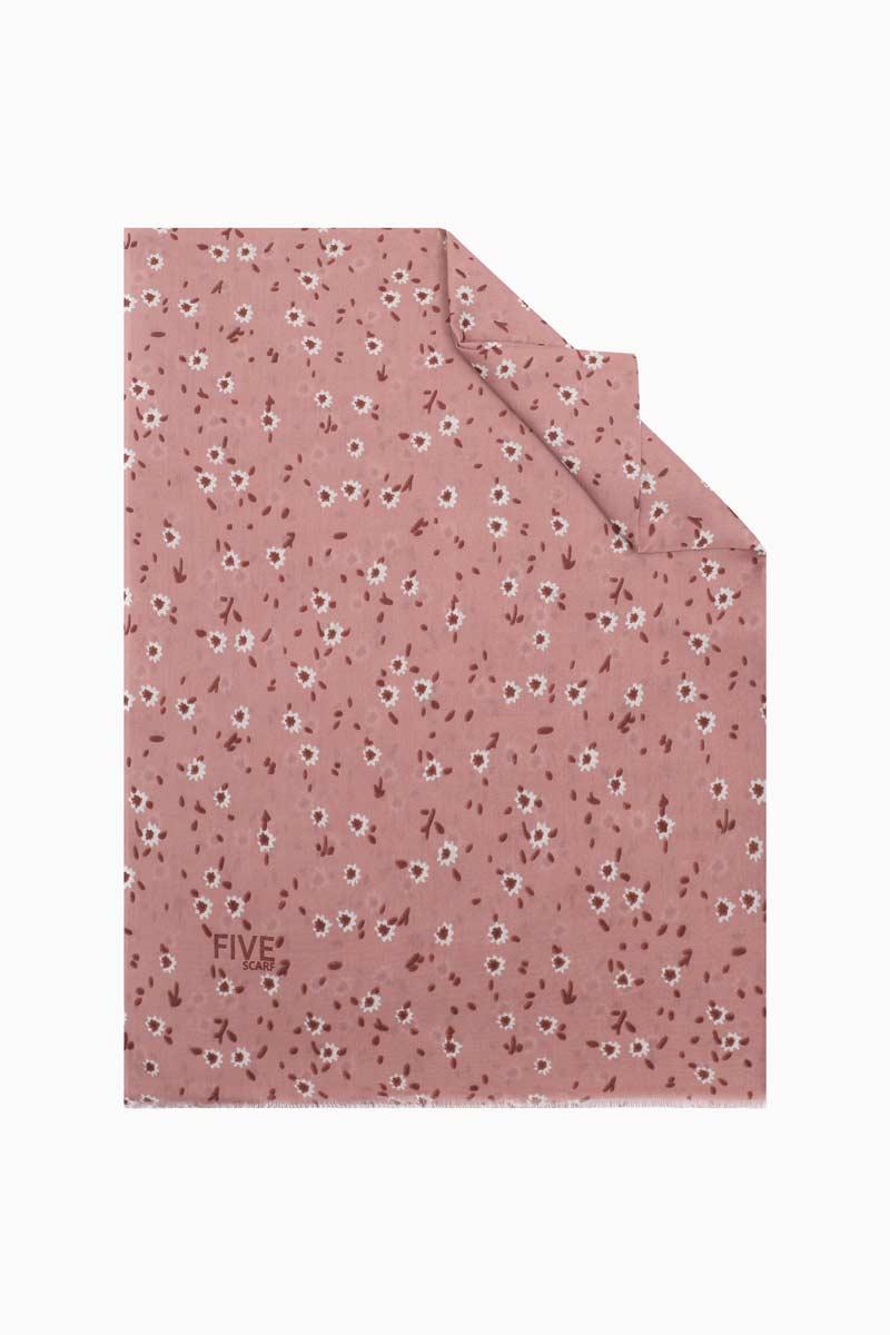 Fivescarf Koyu Pudra Relax Garden Şal