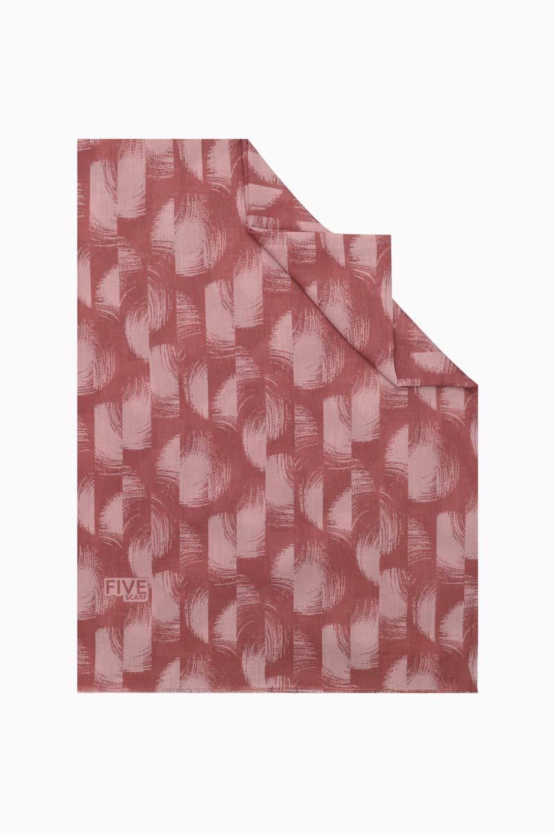 Fivescarf Koyu Pudra Relax Sarmal Batik Şal