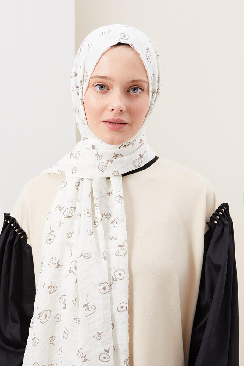Fivescarf Koyu Vizon Gül Comfort Line Şal
