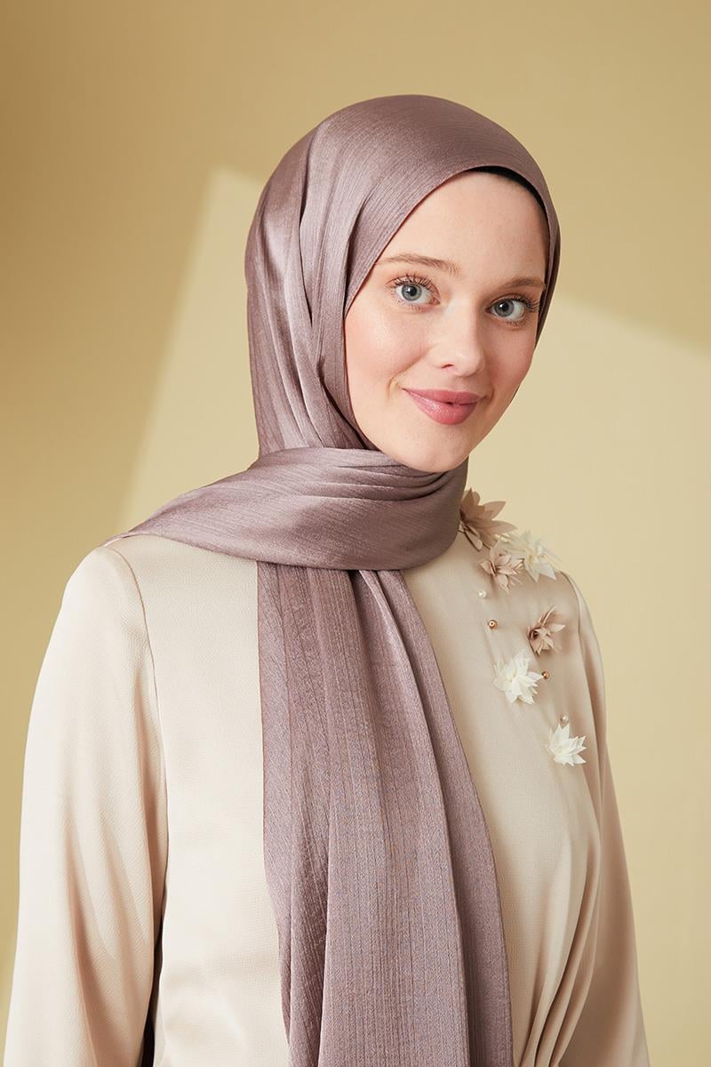 Fivescarf Koyu Vizon Janjan Abiye Şal
