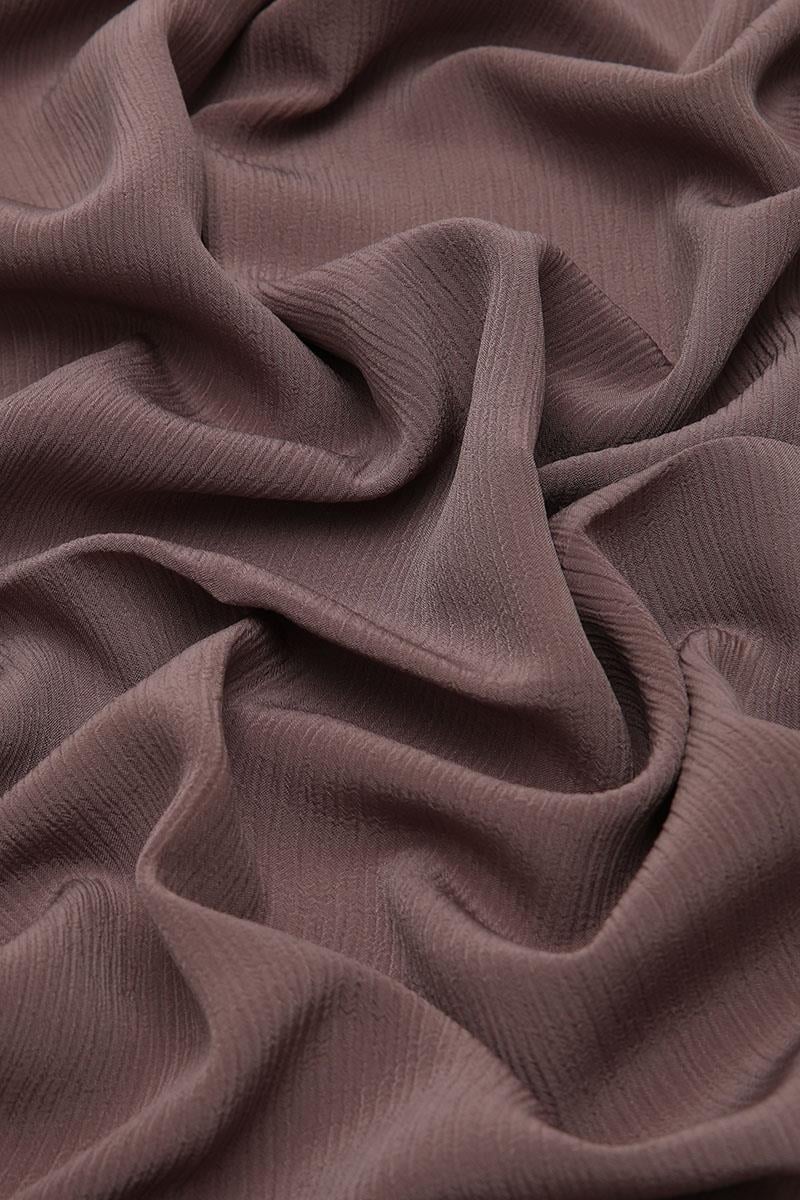 Fivescarf Koyu Vizon Krinkıl Şal