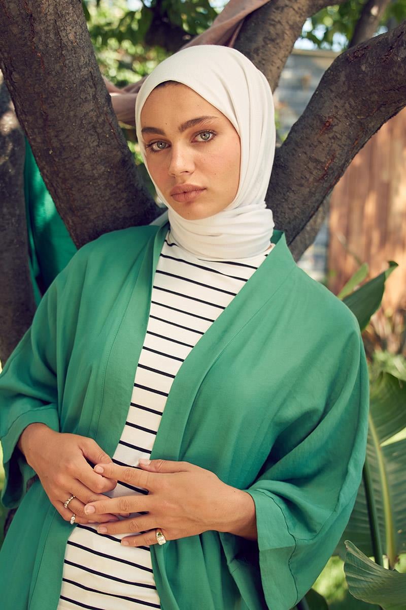 Fivescarf Krem Touch Pamuk Şal
