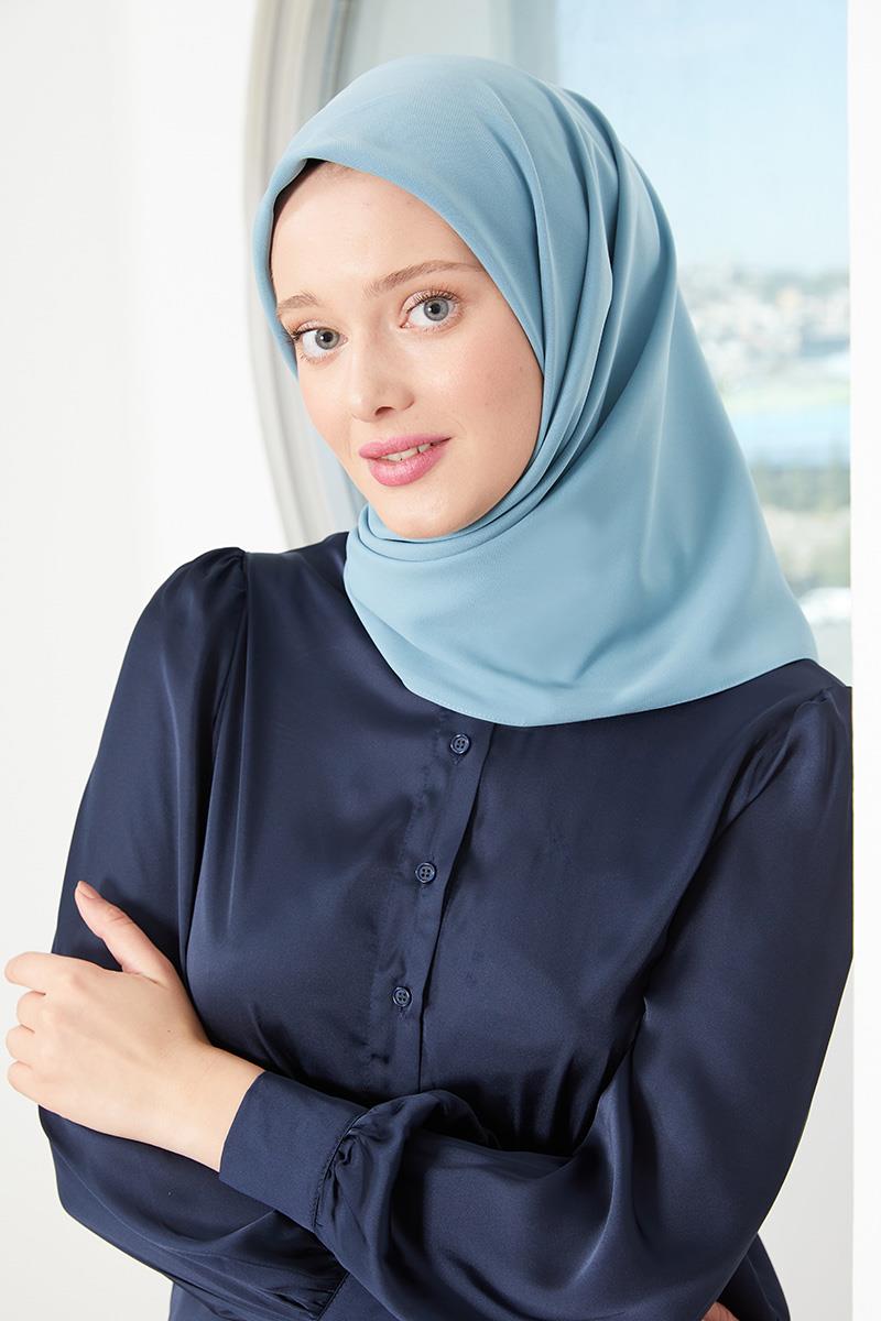 Fivescarf Küf Yeşili Medine İpeği Eşarp