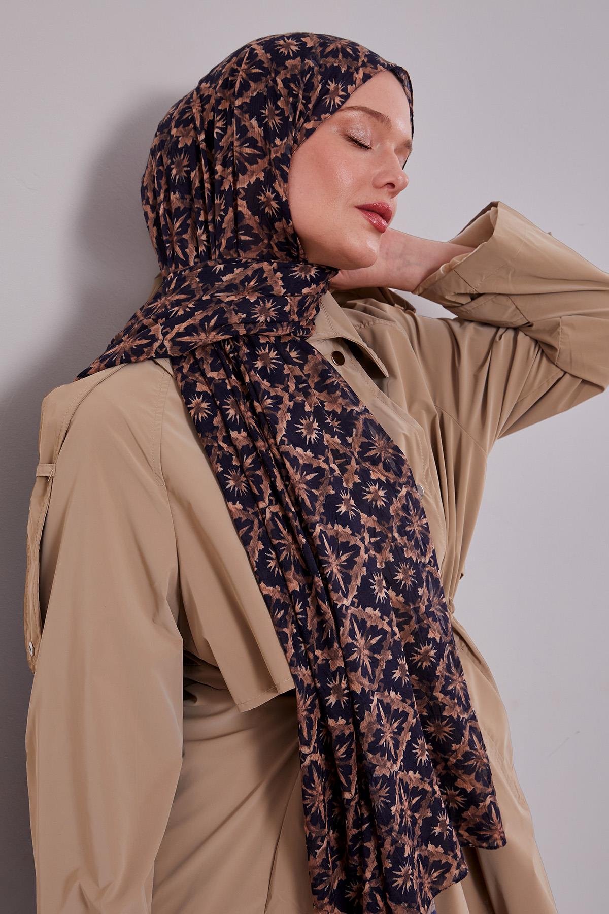 Fivescarf Laci-Taba Kar Tanesi Desenli Craze Comfort Şal