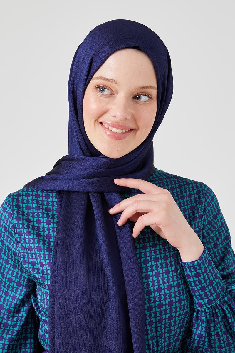 Fivescarf Lacivert Crystal Şal