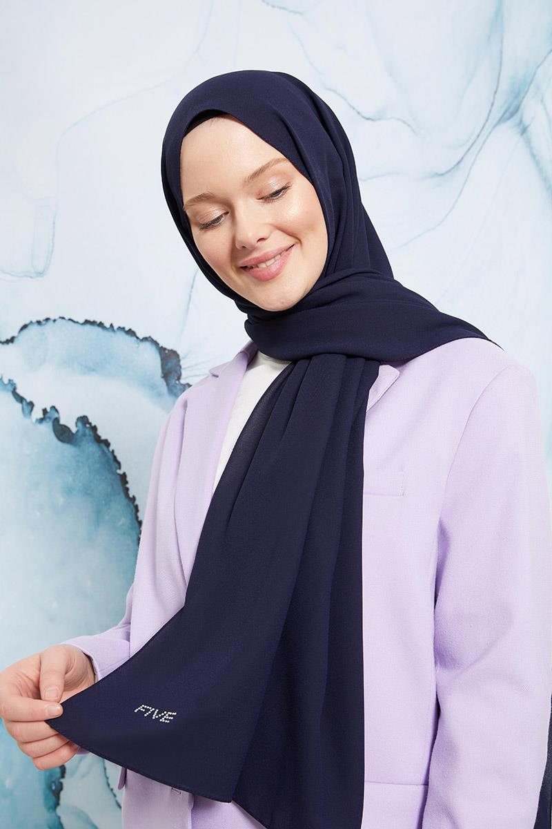 Fivescarf Lacivert Otto Şal