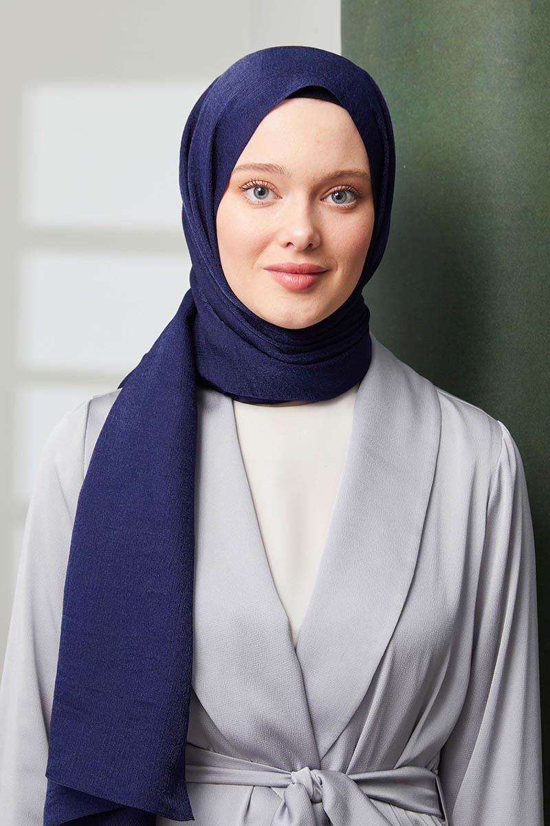 Fivescarf Lacivert Pırıltı Şal
