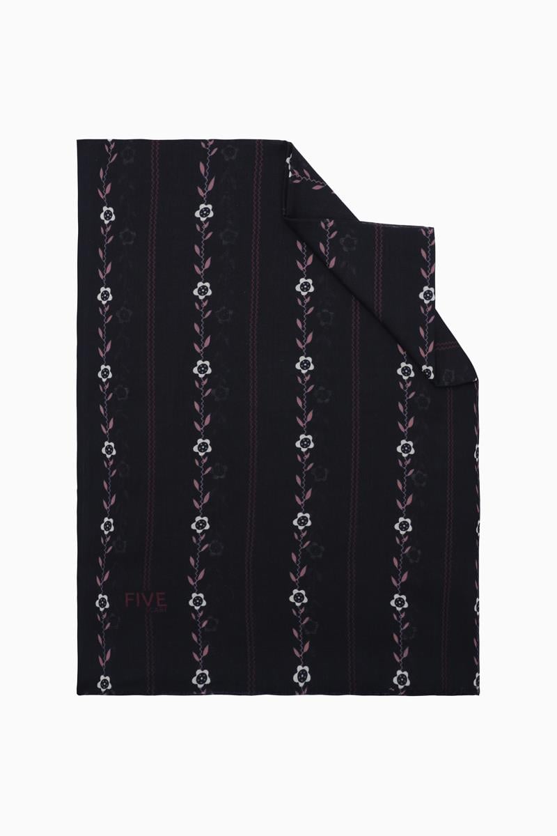 Fivescarf Lacivert Relax Papatya Şal