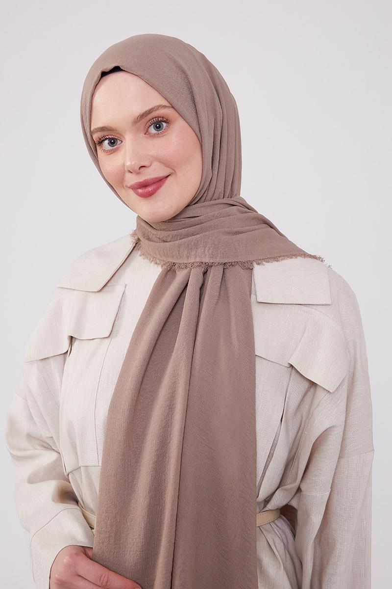 Fivescarf Latte Maxi Cotton Şal