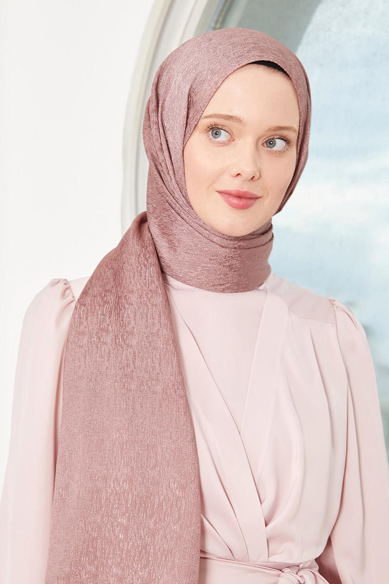 Fivescarf Leylak Elmas Abiye Şal