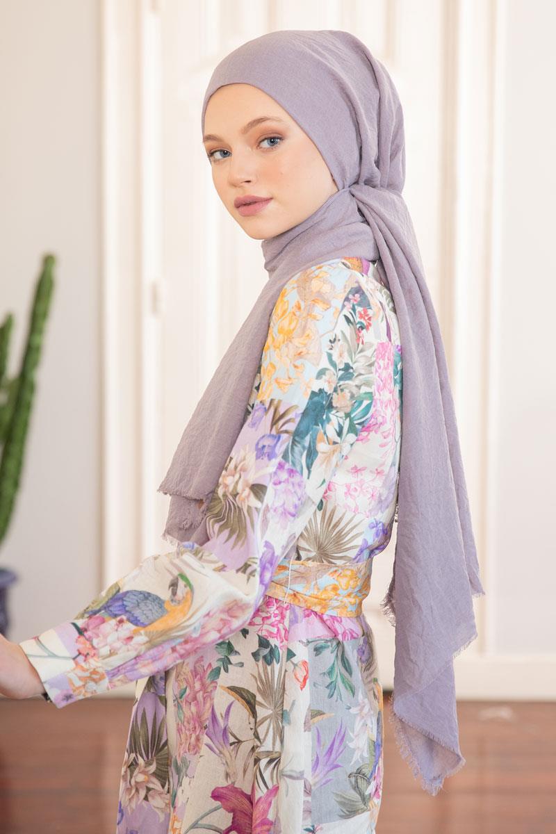 Fivescarf Leylak Maxi Peru Şal