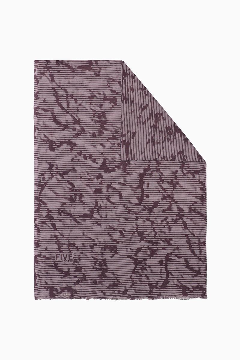 Fivescarf Leylak Relax Mermer Desen Şal