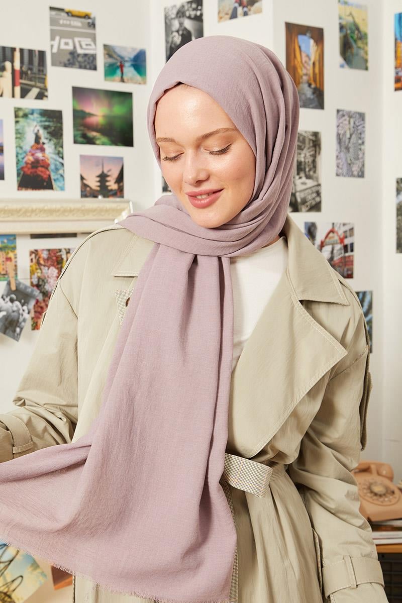 Fivescarf Lila Maxi Cotton Şal