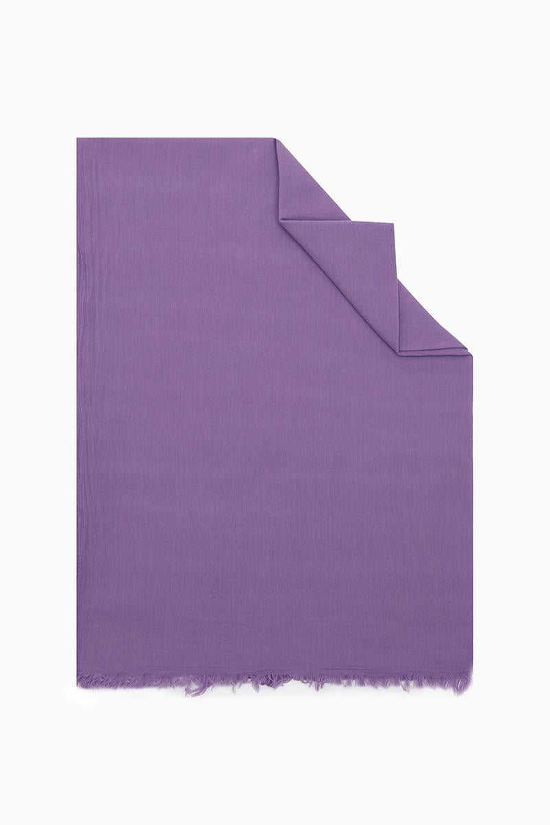 Fivescarf Lila Naturel Pamuk Şal
